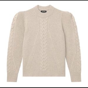 Naadam Structured Shoulder Cable Knit Sweater